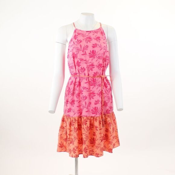 INC International Concepts Womens Printed Belted A-Line Soft Rose Combo - Picture 2 of 5